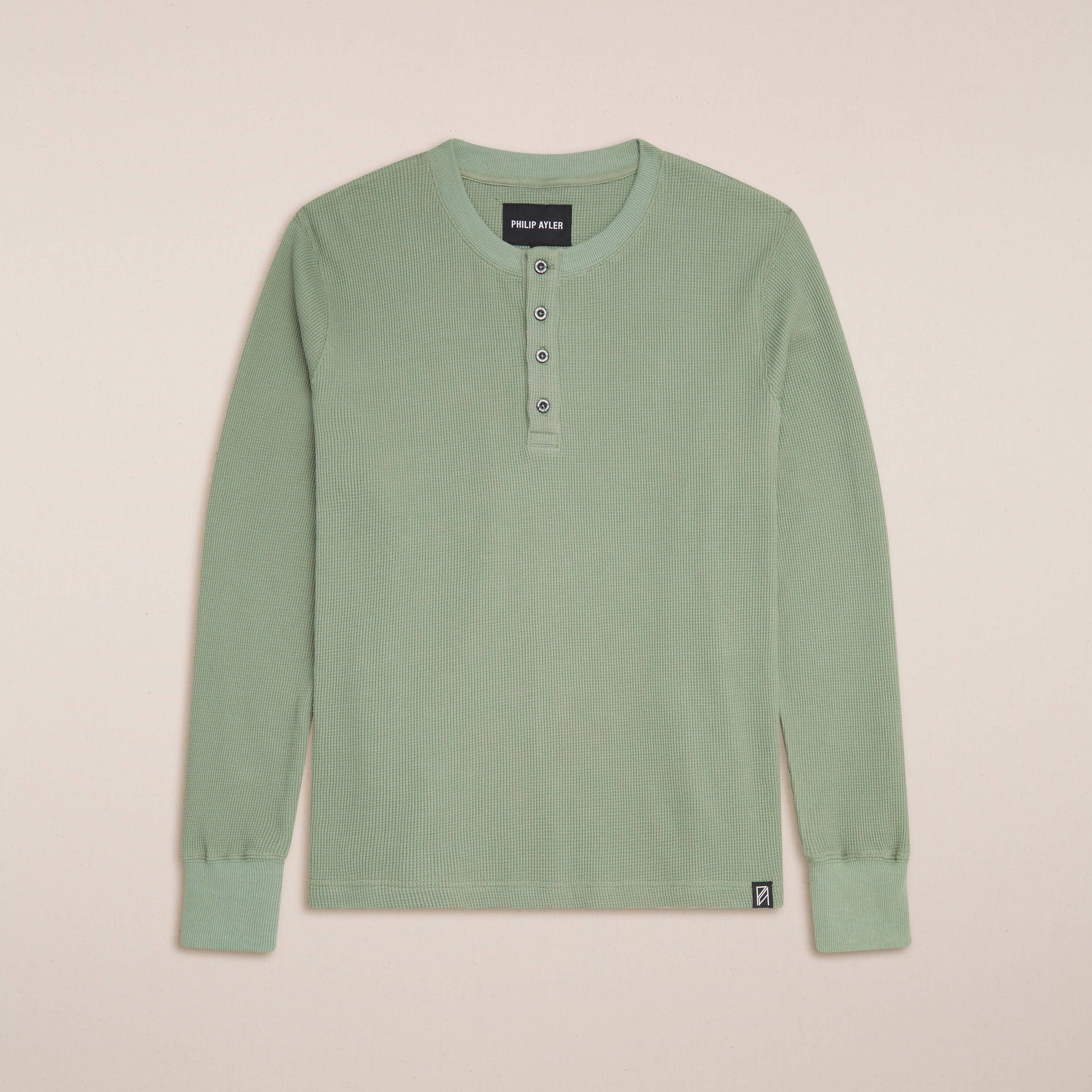 Philip Ayler Men’s Cotton Waffle Henley