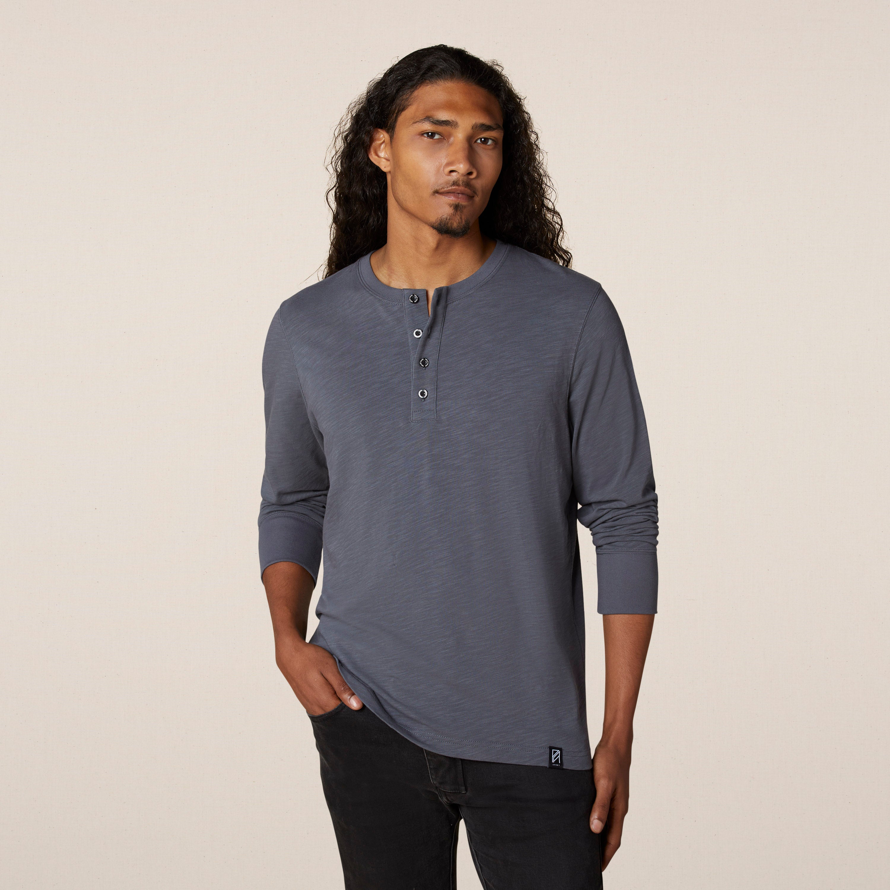 Philip Ayler Men’s Pima Slub Henley