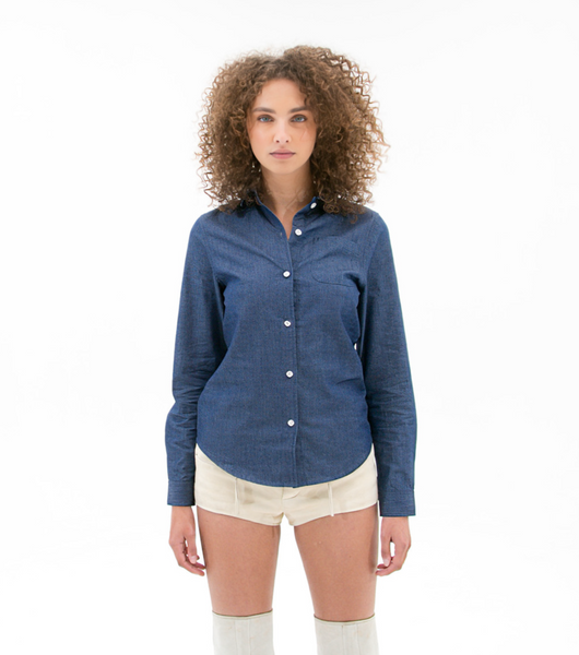 Women's Cotton Denim Button Down