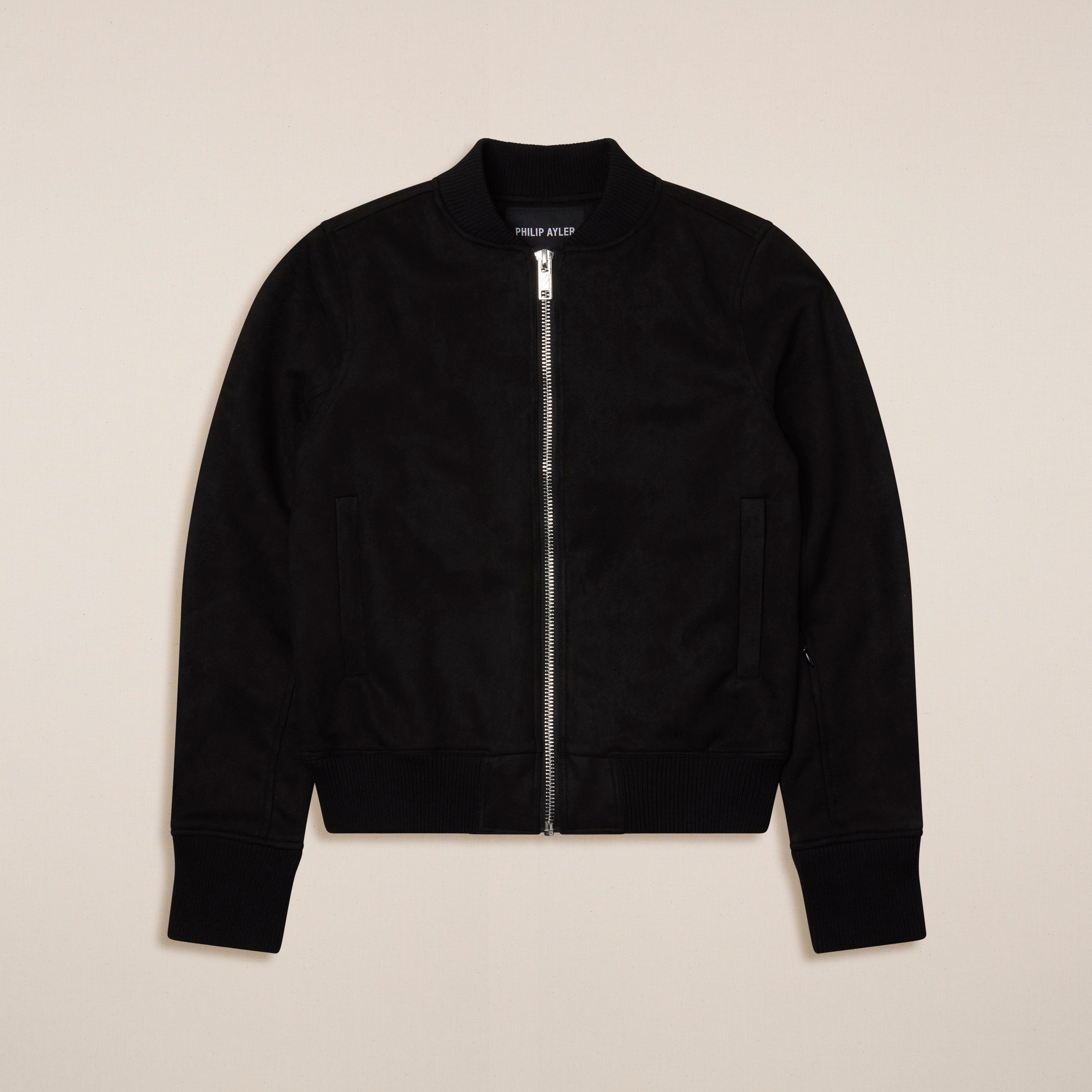 Philip Ayler Women’s Suede Burgundy Bomber Jacket